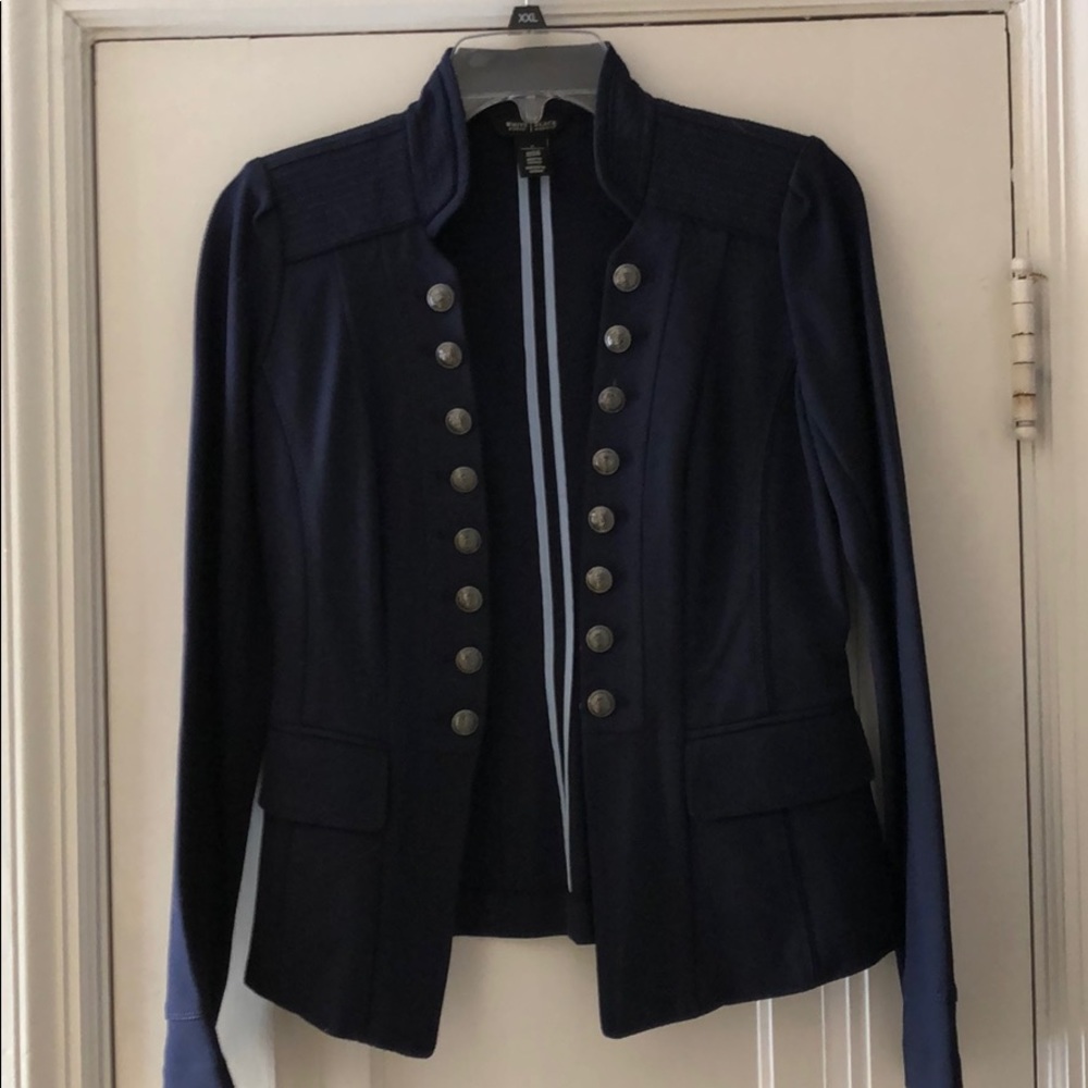 Navy unique blazer jacket